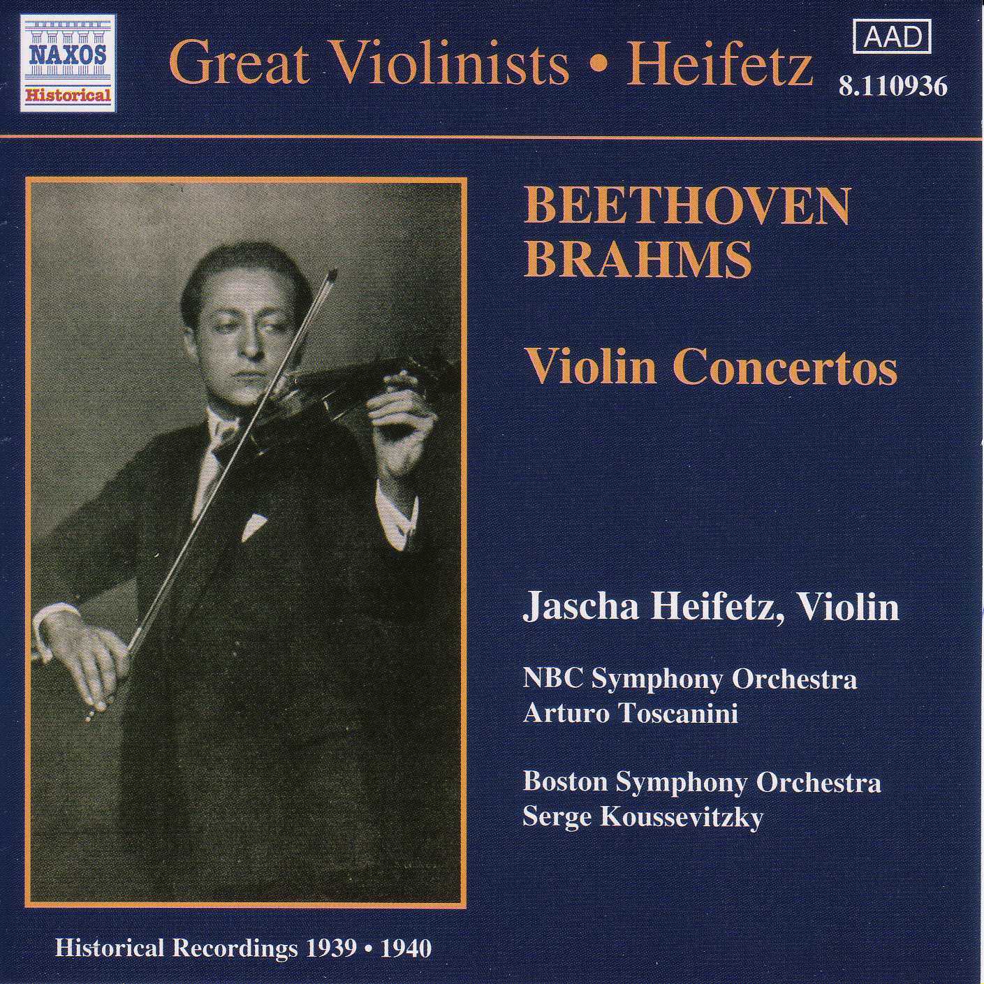 Eclassical Beethoven Brahms Violin Concertos Heifetz 1939 1940