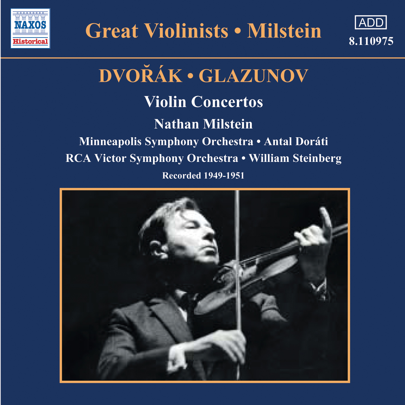 eClassical Dvorak / Glazunov Violin Concertos (Milstein) (19491951)