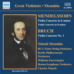 Mendelssohn / Bruch: Violin Concertos (Menuhin) (1951-1952)