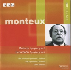 Monteux - Brahms: Symphony No. 3 - Schumann: Symphony No. 4